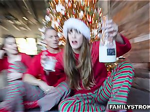 Niki Snow gets a banging for Christmas from her father