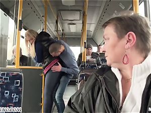 Public fuckfest on the bus on the way to college