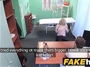 fake health center Fit platinum-blonde deep-throats jizz-shotgun