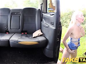 fake cab Golden bathroom for steaming woman followed assfuck fuckfest